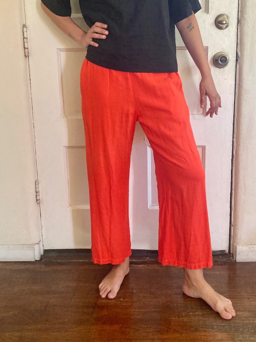 Bright orange pants (LA brand)